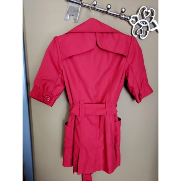 Red Trench Jacket - Picture 2 of 2